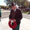 Baron of Denboig laying wreath at Ypres Belgium