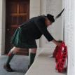 Kenneth MacLean Baron of Denboig Laying a wreath a the Menin Gate Memorial 